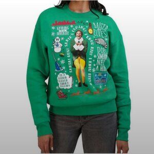 NWT Elf Talking Buddy Bright Green Holiday Crew Neck XXL Plus